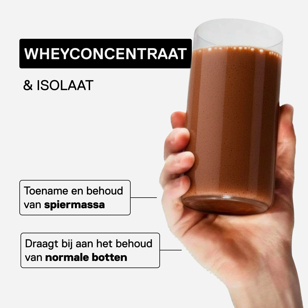 Prime Whey QNT smaak Brownie Belgische chocolade om van te genieten - Intense brownie-toetsen, romige textuur