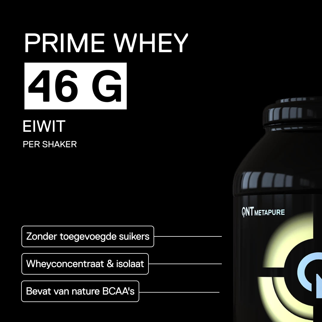 QNT Metapure Prime Whey smaak Vanille - Premium wei-eiwit, klassieke vanillesmaak