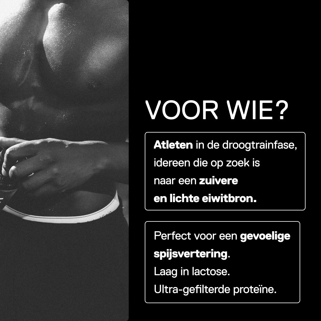 QNT Metapure Whey Isolate: voor atleten in droogtrainfase, laag in lactose en licht verteerbaar