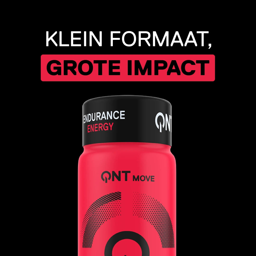 Guaranashot QNT MOVE Guarana Kick 2000 mg Bitter Coffee, uithoudingsvermogen en energie, suikervrij, formaat 80 ml