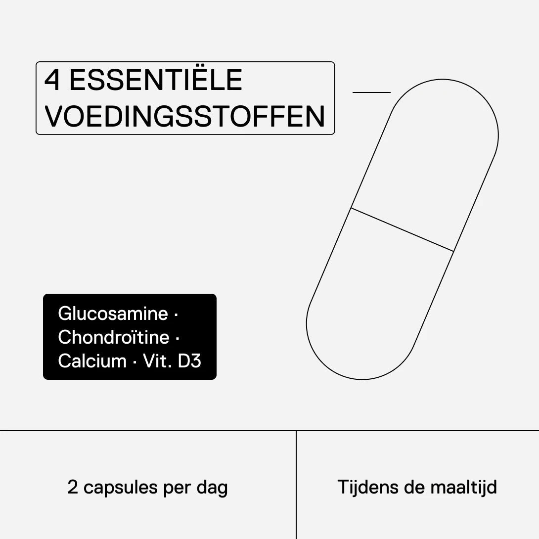QNT MOVE Joint+ – glucosamine, chondroïtine, calcium en vitamine D3