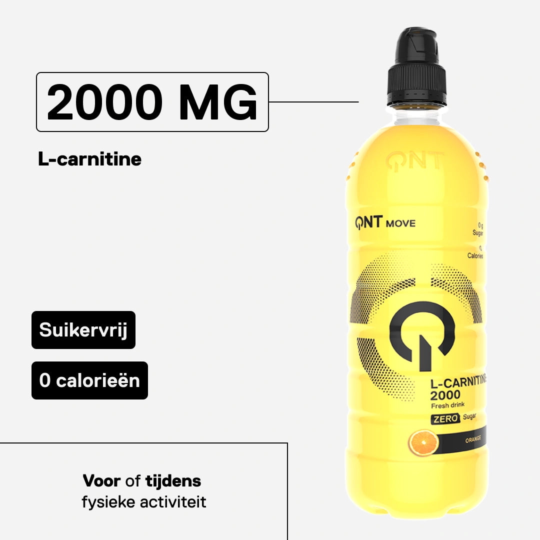 L-Carnitine 2000 mg MOVE sinaasappel — 2000 mg L-carnitine ter ondersteuning van de inspanning