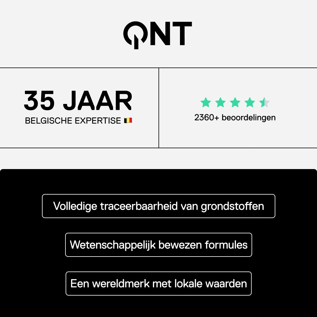 QNT Sport: 35 jaar Belgische expertise in sportvoeding, wetenschappelijk bewezen formules
