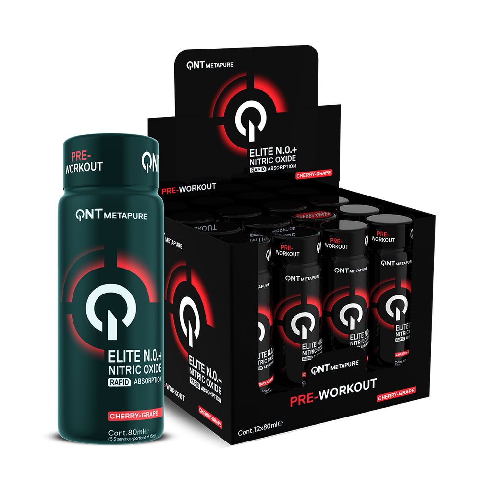 Pré-workout QNT Elite N.O.+ cerise-raisin 12 x 80 ml