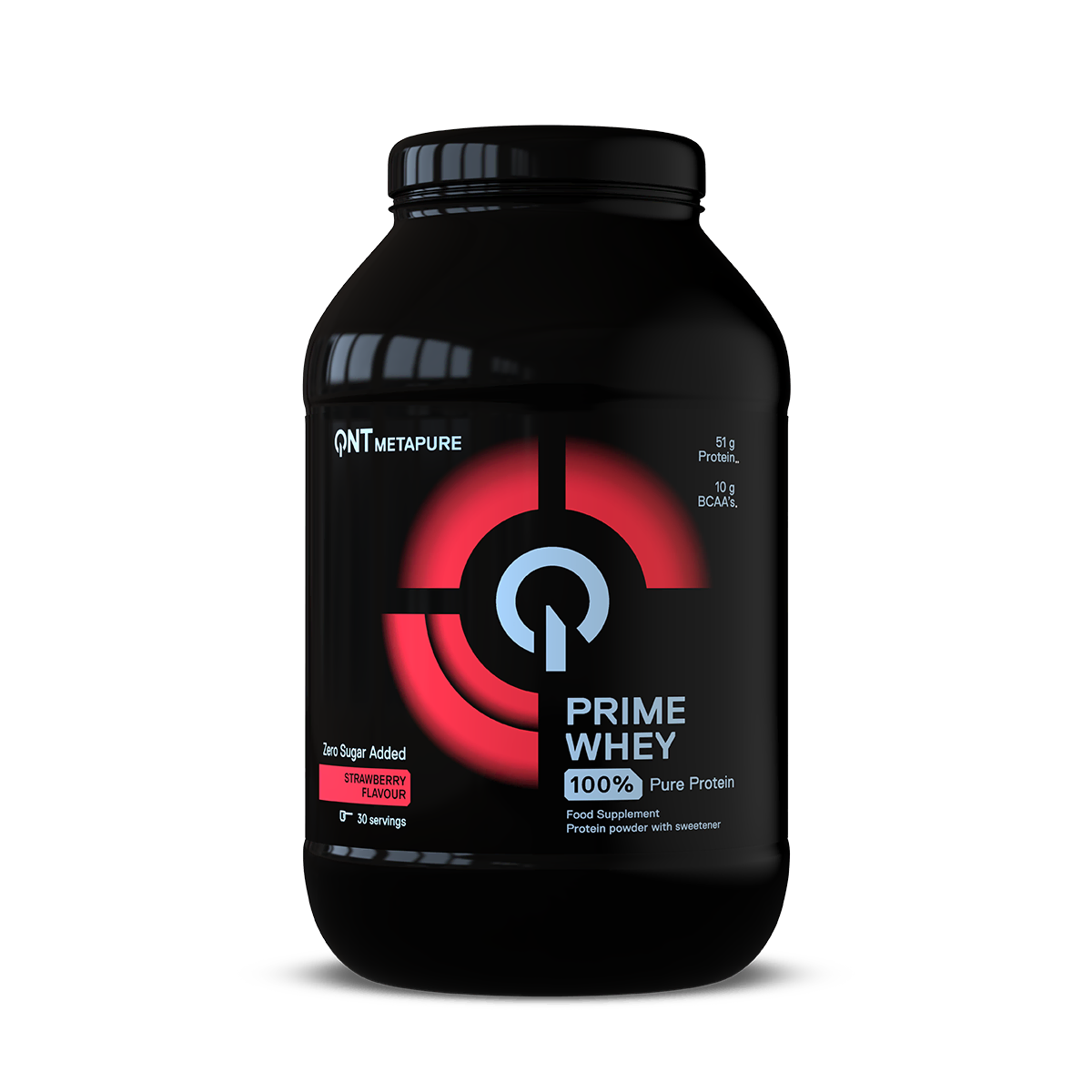 Prime Whey Protéine QNT Fraise 908 g, protéine whey en poudre