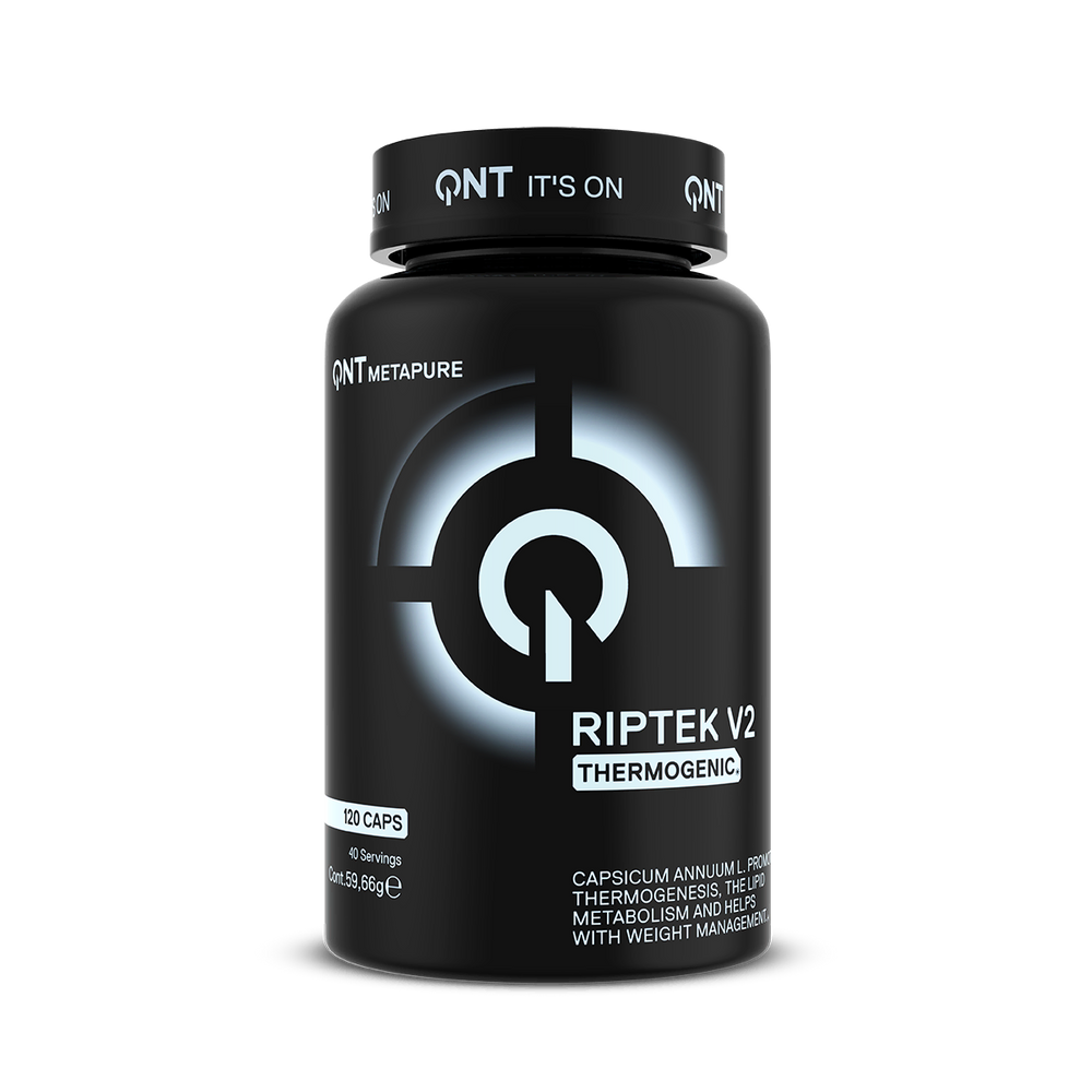 Complément alimentaire QNT Riptek V2 thermogenic brûleur de graisse 120 capsules