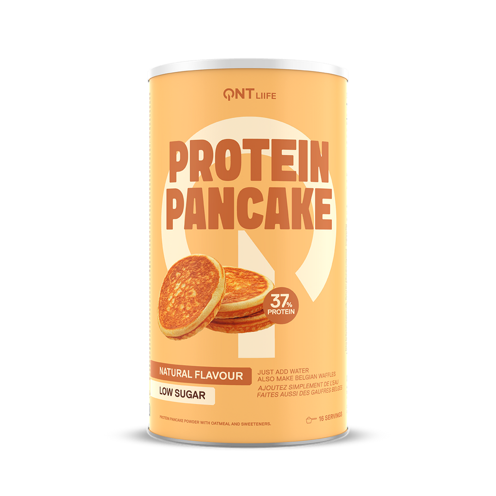 Préparation pour pancakes protéinés QNT Liife nature, riche en protéines, faible en sucres
