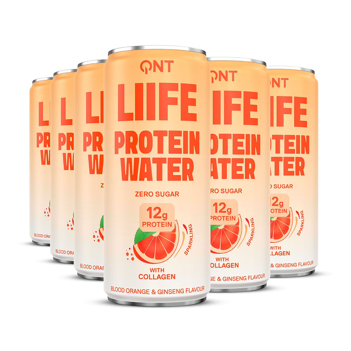 Protein Water QNT Liife orange sanguine ginseng 330 ml