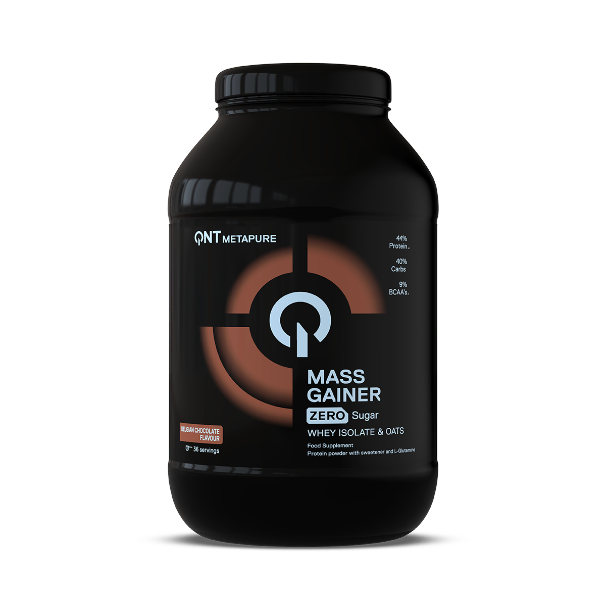 Metapure Mass Whey Protéine Isolate QNT Chocolat, protéine whey isolate pour prise de masse en poudre
