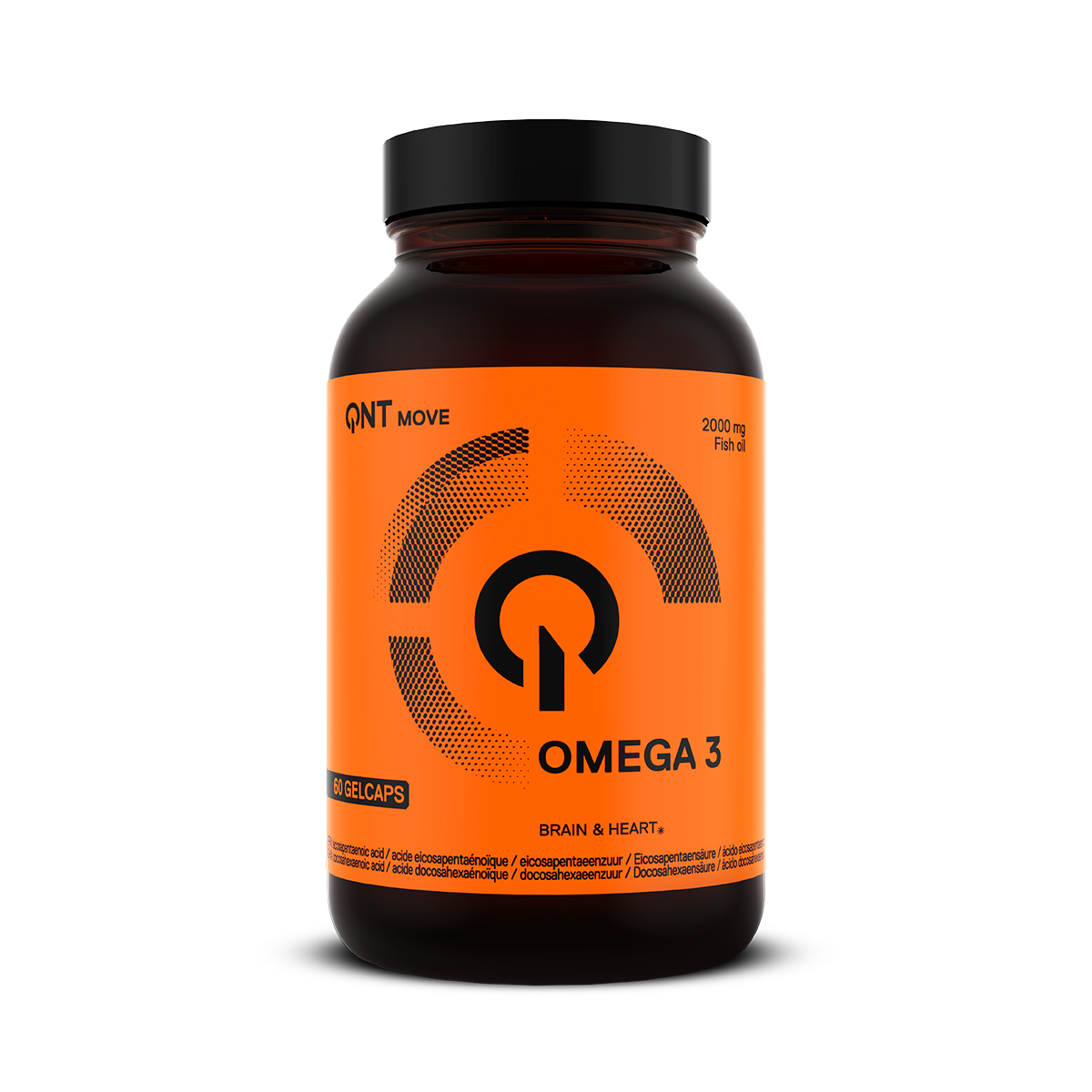 Complément alimentaire QNT Move Omega 3, acides gras oméga-3 avec EPA et DHA en gélules