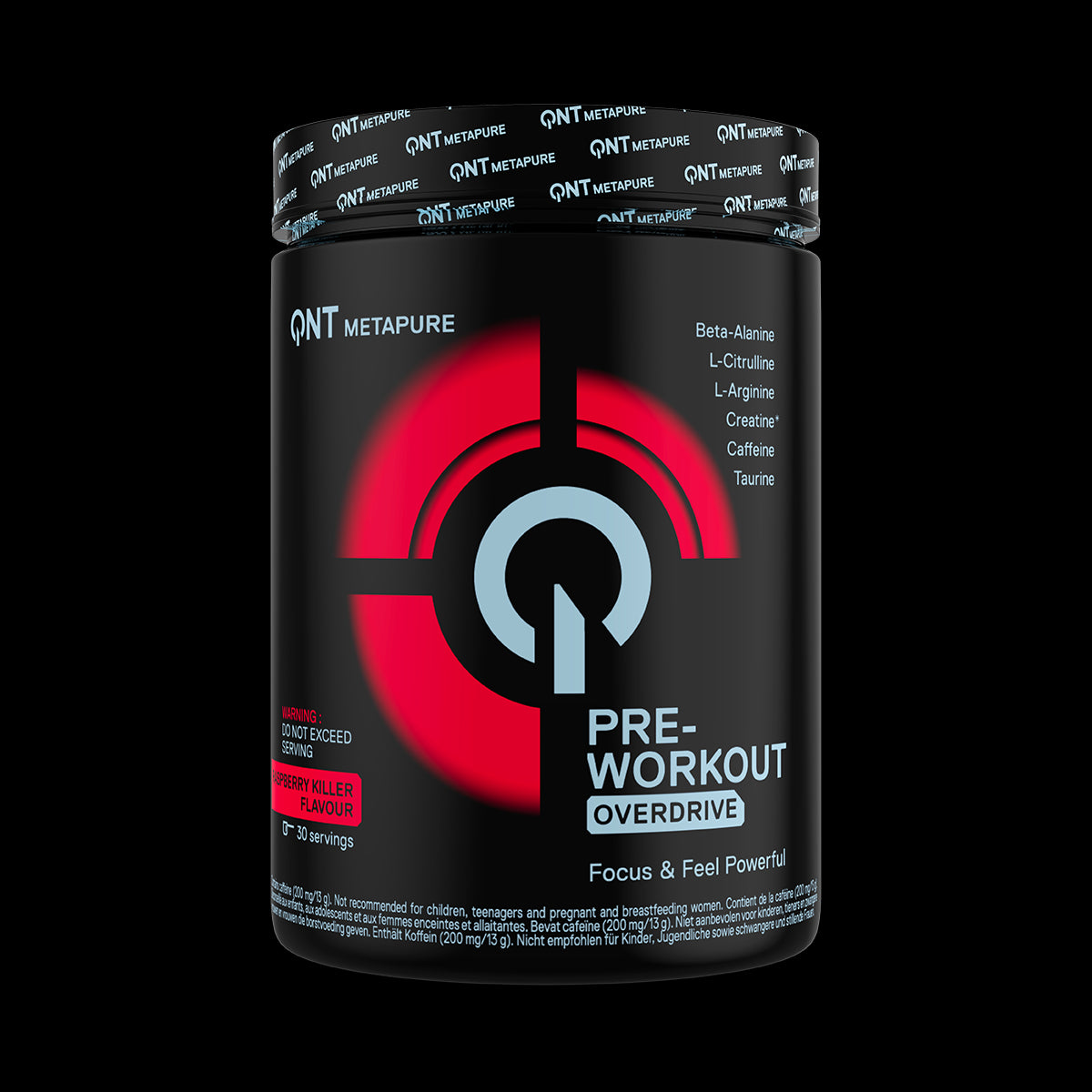 Metapure overdrive pre workout Framboise| 390G