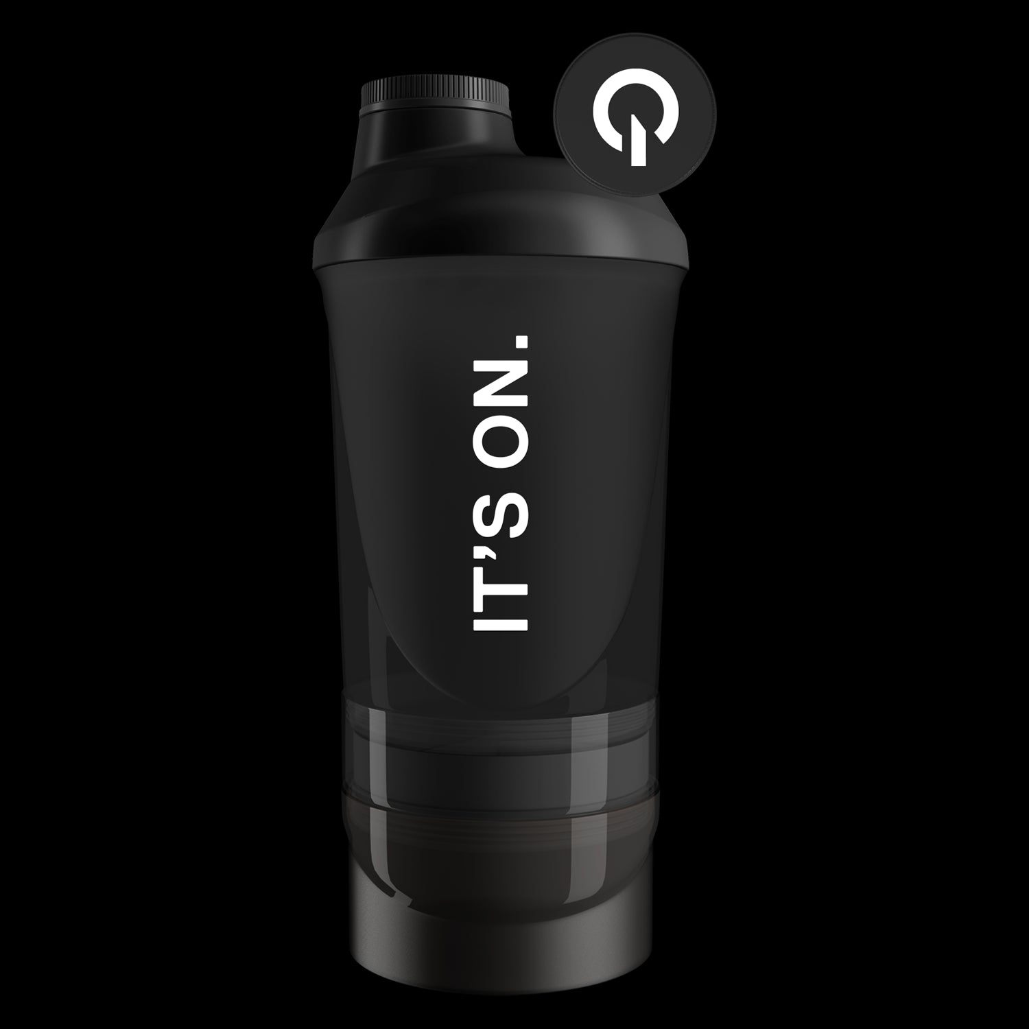 Shaker QNT IT'S ON black smoke | 600 ml + 350 ml