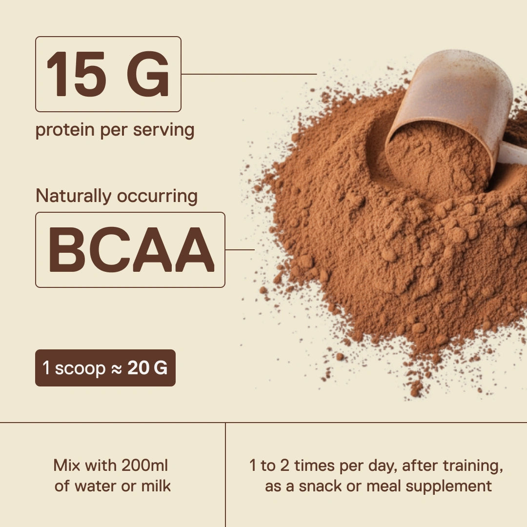 QNT Light Digest Whey Belgian Chocolate – 15 g protein per serving with naturally occurring BCAAs, 1 scoop ≈ 20 g mixed with 200 ml of water or milk