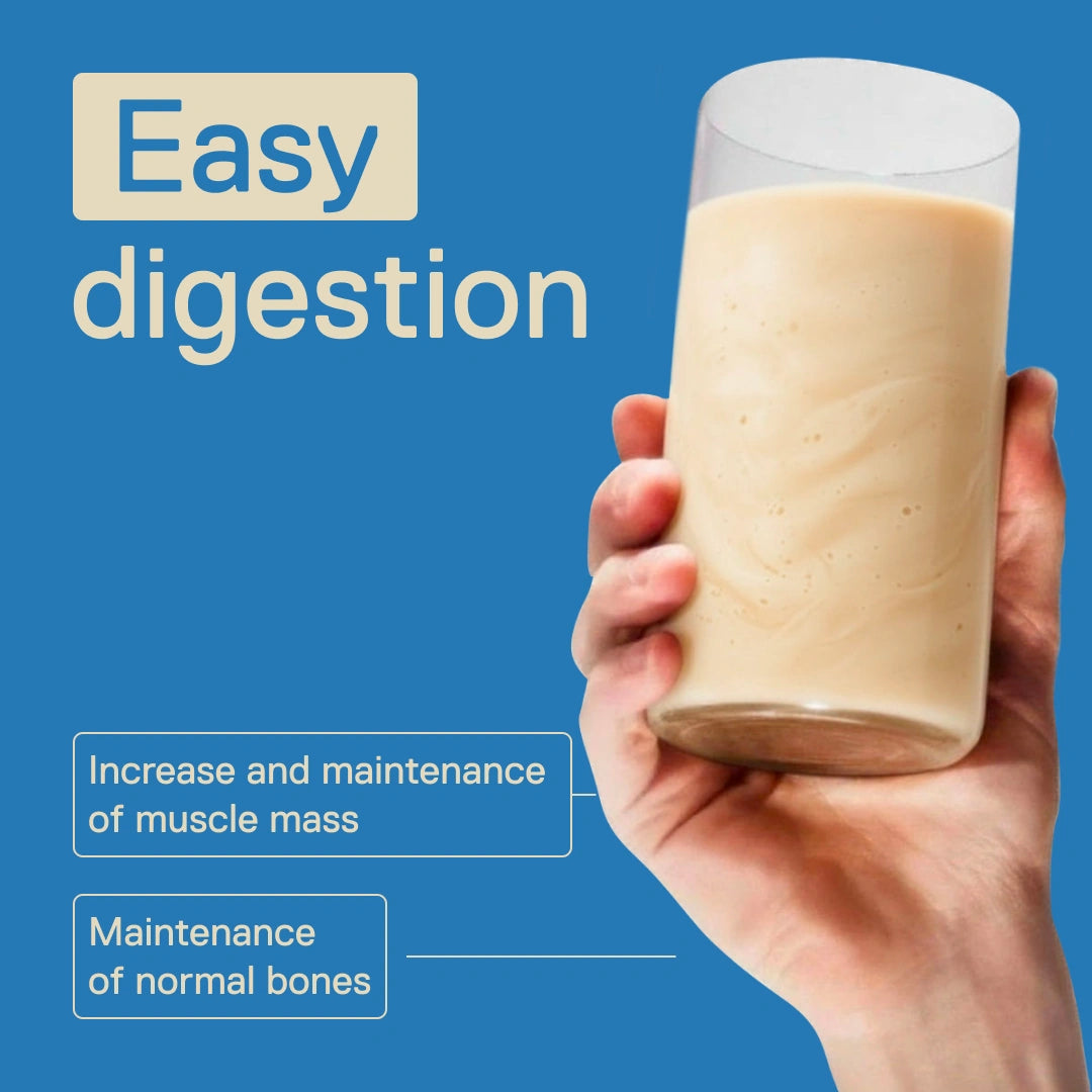 QNT Light Digest Whey Vanilla shake – easy digestion; protein contributes to the growth and maintenance of muscle mass and the maintenance of normal bones