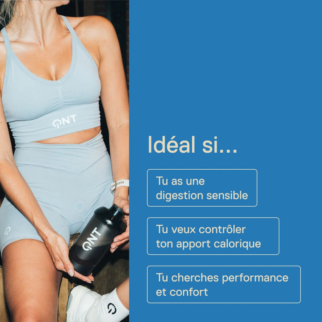 Light Digest Whey QNT Vanille – idéale si tu as une digestion sensible, si tu veux contrôler ton apport calorique ou si tu cherches performance et confort