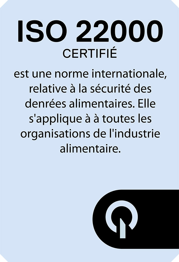 Certificat ISO 22000